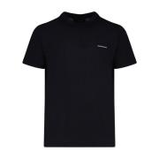 Emporio Armani Marinblå Logo Print Bomull T-Shirt Blue, Herr