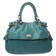 Dolce & Gabbana Pre-owned Pre-owned Laeder axelremsvskor Green, Dam