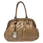 Dolce & Gabbana Pre-owned Pre-owned Laeder axelremsvskor Brown, Dam