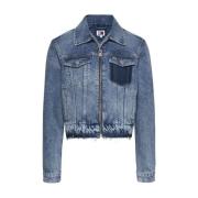 Tommy Hilfiger Dam Denimjacka Blue, Dam