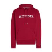 Tommy Hilfiger Herr Berry/Red Hoodie Red, Herr