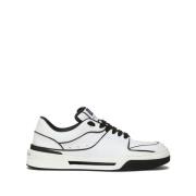 Dolce & Gabbana Nya Roma Sneakers med Kontrasterande Detaljer White, H...