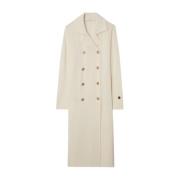 Busnel Iris Coat - Löst skuren, gyllene ankarknappar Beige, Dam