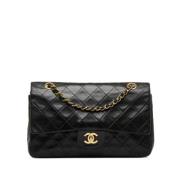 Chanel Vintage Pre-owned Laeder axelremsvskor Black, Dam