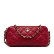 Chanel Vintage Pre-owned Laeder plnbcker Red, Dam