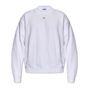 Off White Sweatshirt med logotyp White, Herr