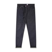 Edwin Mörk Indigo Slim Tapered Selvage Jeans Blue, Herr