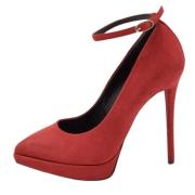 Giuseppe Zanotti Pre-owned Pre-owned Mocka klackskor Red, Dam