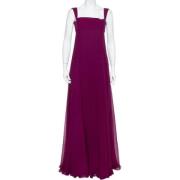 Yves Saint Laurent Vintage Pre-owned Silke klnningar Purple, Dam