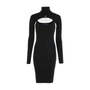 Calvin Klein Svart Mini Klänning Black, Dam