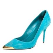 Alexander McQueen Pre-owned Pre-owned Mocka klackskor Blue, Dam