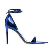 Alexandre Vauthier Blå spegeleffekt spetsig tå sandaler Blue, Dam