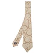 Armani Pre-owned Pre-owned Silke hem-och-kontorstillbehr Beige, Herr