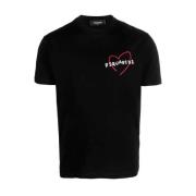 Dsquared2 T-shirt med logotryck Black, Herr