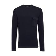 Genti Stilfull Pullover Blue, Herr