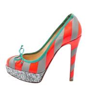 Christian Louboutin Pre-owned Pre-owned Laeder klackskor Gray, Dam