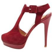 Christian Louboutin Pre-owned Pre-owned Mocka sandaler Red, Dam