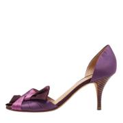 Giuseppe Zanotti Pre-owned Pre-owned Satin klackskor Purple, Dam