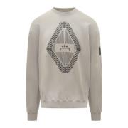 A-Cold-Wall Herr Sweatshirt med Logotryck Gray, Herr