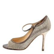 Jimmy Choo Pre-owned Pre-owned Laeder klackskor Gray, Dam