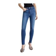 Liu Jo Blå Gemstone Skinny Jeans Blue, Dam