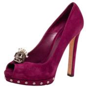 Alexander McQueen Pre-owned Pre-owned Mocka klackskor Purple, Dam