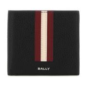 Bally Svart läderplånbok Black, Herr