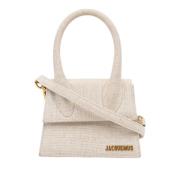 Jacquemus Pre-owned Pre-owned Tyg axelremsvskor Beige, Dam