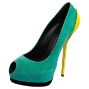 Giuseppe Zanotti Pre-owned Pre-owned Mocka klackskor Green, Dam