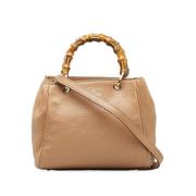 Gucci Vintage Pre-owned Laeder shoppers Brown, Dam