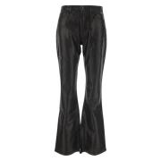 3X1 Svarta Glänsande Farrah Jeans Black, Dam