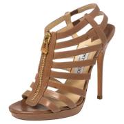 Jimmy Choo Pre-owned Pre-owned Laeder sandaler Brown, Dam