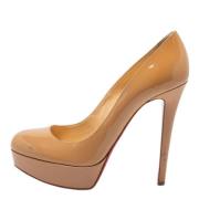 Christian Louboutin Pre-owned Pre-owned Laeder klackskor Beige, Dam