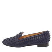 Christian Louboutin Pre-owned Pre-owned Laeder lgskor Blue, Dam