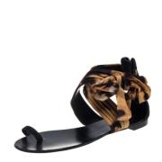 Giuseppe Zanotti Pre-owned Pre-owned Satin sandaler Brown, Dam