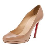 Christian Louboutin Pre-owned Pre-owned Laeder klackskor Beige, Dam