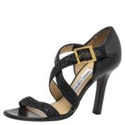 Jimmy Choo Pre-owned Pre-owned Laeder sandaler Black, Dam