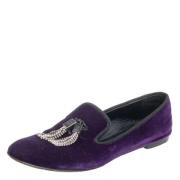 Giuseppe Zanotti Pre-owned Pre-owned Sammet lgskor Purple, Dam