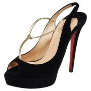 Christian Louboutin Pre-owned Pre-owned Mocka klackskor Black, Dam