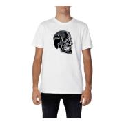 Antony Morato Vit Print Herr T-Shirt White, Herr