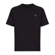 Maison Kitsuné T-shirt med logotyp Black, Herr