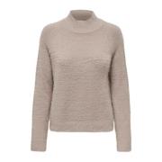 Jacqueline de Yong Beige Turtleneck Stickat för Kvinnor Beige, Dam