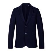 Armani Exchange Blå enfärgad blazer med knappfäste Blue, Herr