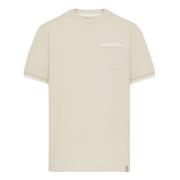 Boggi Milano Ekologisk bomullsblandad T-shirt Beige, Herr