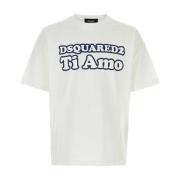 Dsquared2 Klassisk Vit Bomull T-Shirt White, Herr