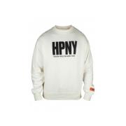 Heron Preston Vit Bomullssweatshirt med Hpny Logo White, Herr