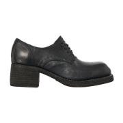 Guidi Läder Derby Sko Black, Dam