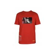 Heron Preston Röd Off-White Caravaggio Logo T-Shirt Red, Herr