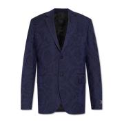 Versace Blazer med Barocco-mönster Blue, Herr