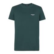 Balmain Flockad T-shirt Green, Herr